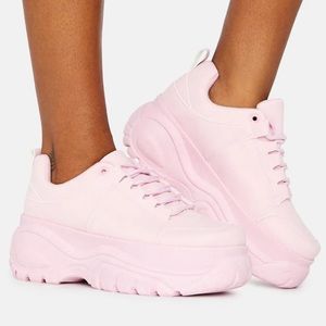 Dolls Kill Bubblegum Soar High Platform Sneakers